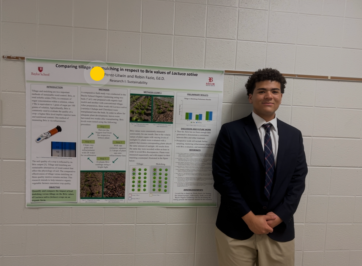 From the garden to the poster board.